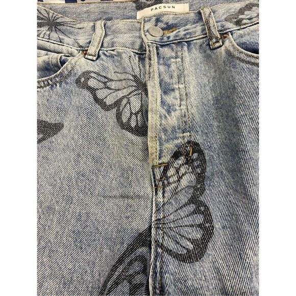 Pacsun Buttlerfly High Rise Straight Jeans Size 25 - Picture 10 of 13